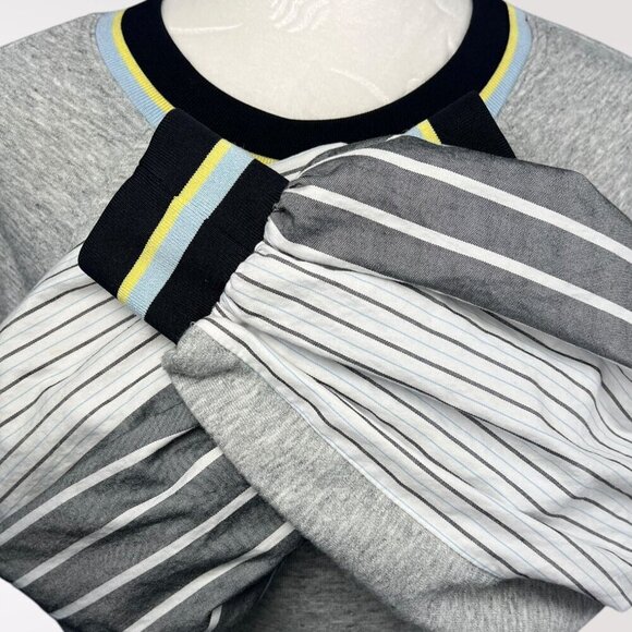 BCBGMAXAZRIA Striped Sleeve Sweater Top Oversized XS - Picture 8 of 11